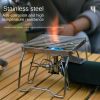 Outdoor mini small folding stainless steel stove top holder BBQ grill set pot holder grill pan holder grill net - Grill stand grill net