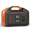 BULLBAT Portable Power Station Pioneer 500, 504Wh Lithium Battery Powered Outlet with 500W AC/60W PD/QC3.0, Solar Power Generators with MPPT