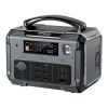 Portable Power Station; 500W Solar Generator with 484Wh Backup Lithium Battery; Outdoor Generators with LED Light - 484