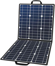 50W 18V Portable Solar Panel, Foldable Solar Charger with 5V USB 18V DC Output Compatible with Portable Generator - 50W