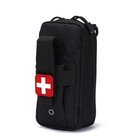 Tactical Medical EDC Pouch EMT Emergency Bandage Tourniquet Scissors IFAK Pouch First Aid Kit Survival Bag Military Pack - Black