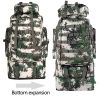 100L Large Military Camping Backpack Waterproof Camo Hiking Travel Tactical Bag - Dark Blue