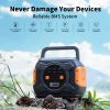 320W Portable Power Station, Flashfish 292Wh 80000mAh Solar Generator With AC/DC/100W PD Type-c/QC3.0/Wireless Charger, Battery Power - A301