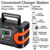 200W Peak Power Station, Flashfish CPAP Battery 166Wh 45000mAh Backup Power Pack With 50W 18V, FLASHFISH Foldable Solar Charger - EA150+S1850