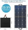 50W 18V Portable Solar Panel, Foldable Solar Charger with 5V USB 18V DC Output Compatible with Portable Generator - 50W