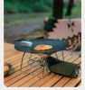 Outdoor mini small folding stainless steel stove top holder BBQ grill set pot holder grill pan holder grill net - Grill stand grill net