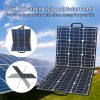 50W 18V Portable Solar Panel, Foldable Solar Charger with 5V USB 18V DC Output Compatible with Portable Generator - 50W