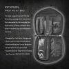 First Aid MOLLE Bag for First Aid Kits (IFAK) | Emergency; Backpacking; 72 Hour Kit; Essentials; EDC; EMT; IFAK; Survival | (Bag Only) - Black