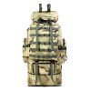 100L Large Military Camping Backpack Waterproof Camo Hiking Travel Tactical Bag - Desert Camo