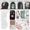 Field First Aid Kit (IFAK) | 44 Piece | Compact Personal First Aid Kit | Backpacking; Camping; Emergency; Travel; Tactical; Survival IFAK - Black