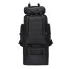 100L Large Military Camping Backpack Waterproof Camo Hiking Travel Tactical Bag - Black