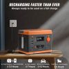 VEVOR Portable Power Station Solar Generator 296Wh 300W Backup Lithium Battery - Default