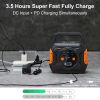 320W Portable Power Station; Flashfish 292Wh 80000mAh Solar Generator With AC/DC/100W PD Type-c/QC3.0/Wireless Charger; CPAP Battery Pack - A301