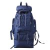 100L Large Military Camping Backpack Waterproof Camo Hiking Travel Tactical Bag - Dark Blue