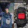 First Aid MOLLE Bag for First Aid Kits (IFAK) | Emergency; Backpacking; 72 Hour Kit; Essentials; EDC; EMT; IFAK; Survival | (Bag Only) - Red