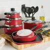 Primaware 18 Piece Non-stick Cookware Set - red