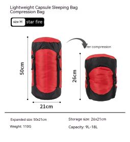 Down Compression Outdoor Storage Bag (Option: Star Fire Red M Code)