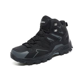 Hiking Same High-top Outdoor Shoes Sneaker (Option: Black-36)