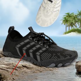 Men's And Women's Non-slip Five-finger Mountaineering Fitness Shoes (Option: D025 Black-41)